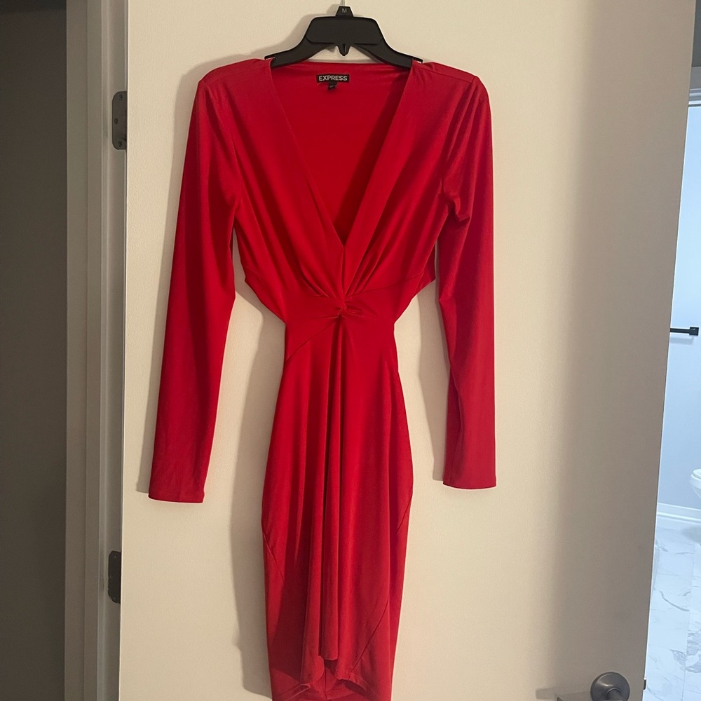 Sexy express dress open back